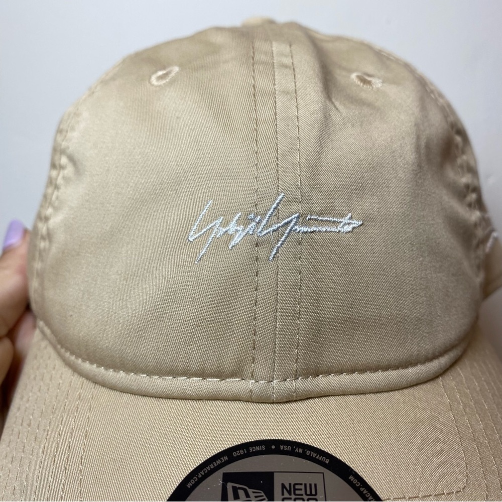 Yohji Yamamoto x New Era NEW Ecopet 9Thirty Mini Logo Embroidered Cap Hat Beige - Picture 3 of 15